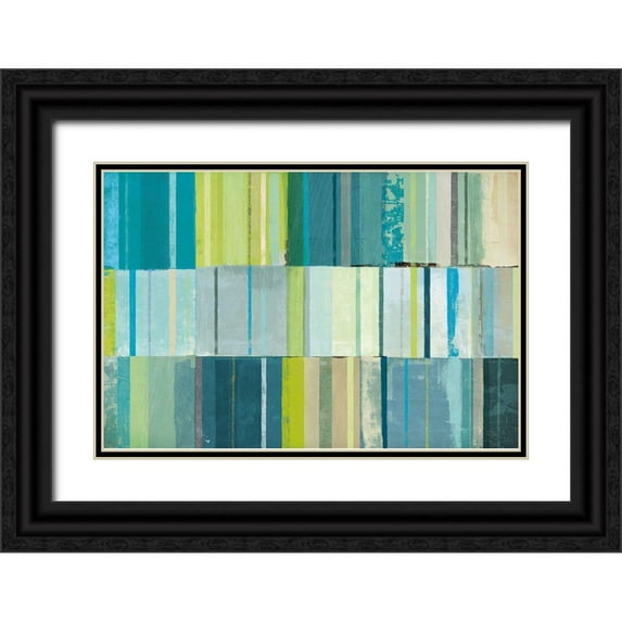 Mullan, Michael 24x17 Black Ornate Wood Framed with Double Matting Museum Art Print Titled - Spring Patches