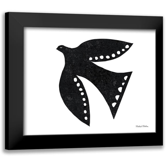 Mullan, Michael 24x20 Black Modern Framed Museum Art Print Titled - Soaring Bird