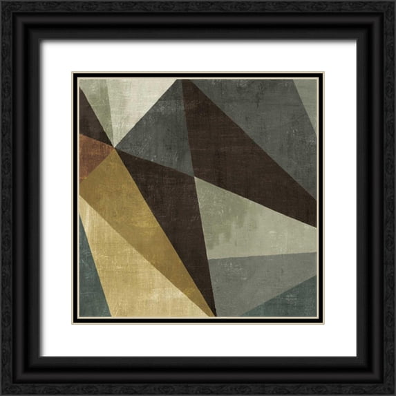 Mullan, Michael 26x26 Black Ornate Wood Framed with Double Matting Museum Art Print Titled - Triangulawesome Square I