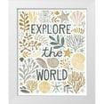 thumbnail image 1 of Mullan, Michael 26x32 White Modern Wood Framed Museum Art Print Titled - Under Sea Treasures I Gold Neutral, 1 of 4