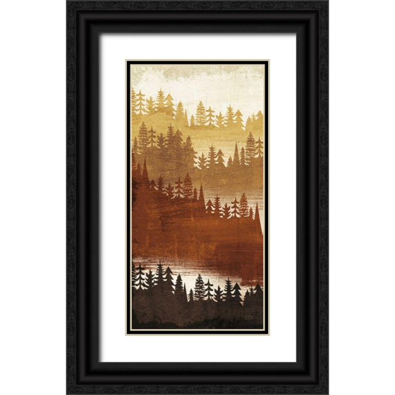 Mullan, Michael 9x14 Black Ornate Wood Framed with Double Matting Museum Art Print Titled - Mountainscape Spice Panel I