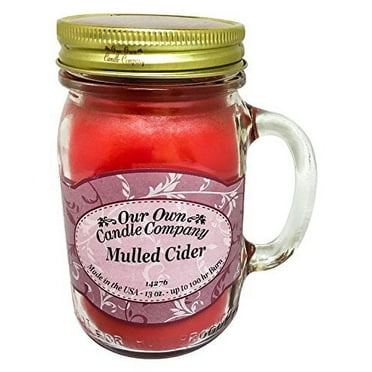 Mulled Cider Scented 13 Ounce Mason Jar Candle By Our Own Candle Company