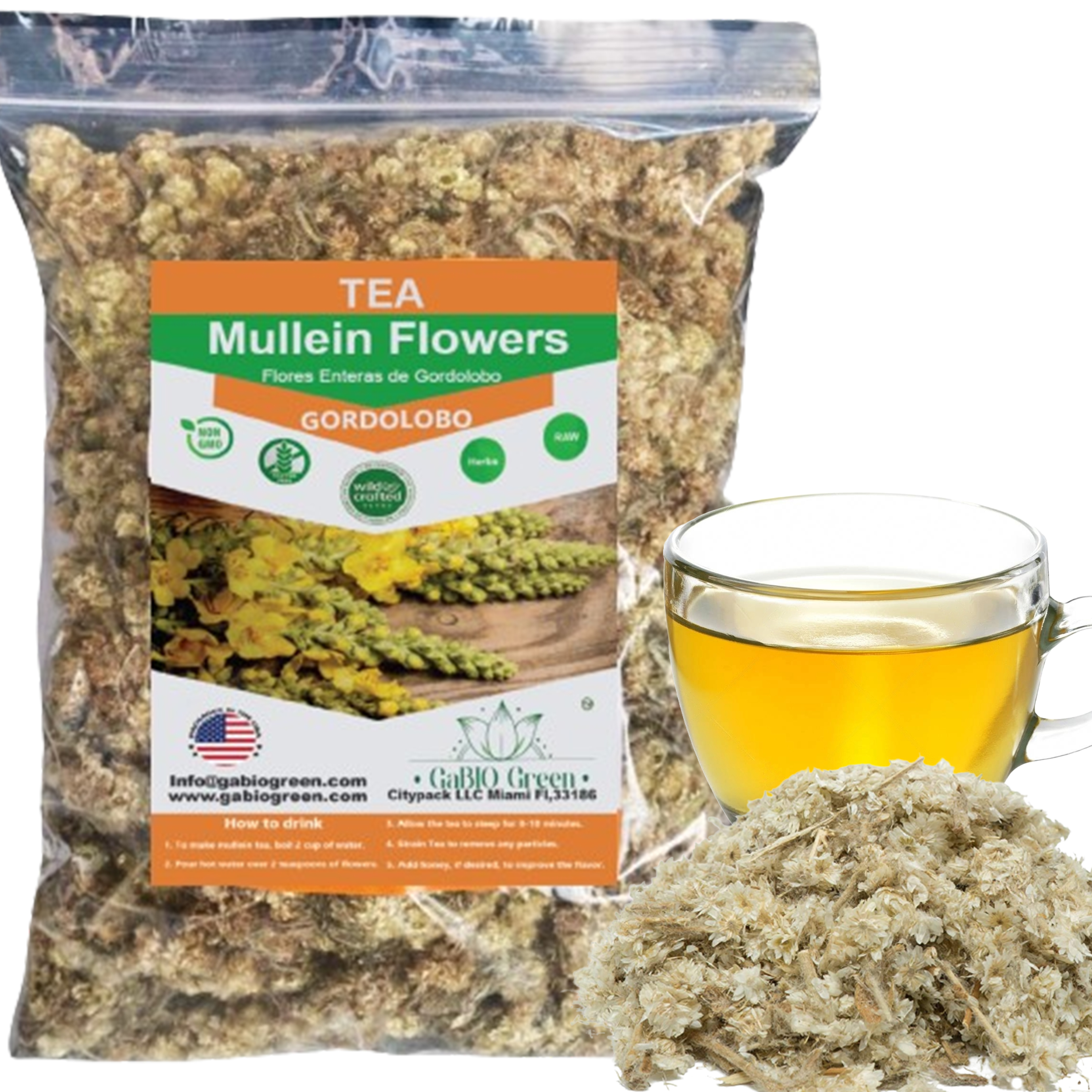 Mullein Dried Whole Flowers, NATURAL LUNG DETOX Herbs Mullein Herbs Tea