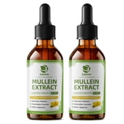 Mullein Drops for Lung Support, 16 in 1 Vegan Mullein Leaf Extract Tincture with Marshmallow Root & Elderberry, Natural Herbal Supplement for Immune & Respiratory Health, 60 Servings