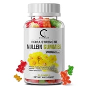 Mullein Gummies - Mullein Leaf Dietary Supplement for Respiratory System, Digestive Support, Immune Booster - Mullein Leaf Extract - 2000mg, 60 Chewsn