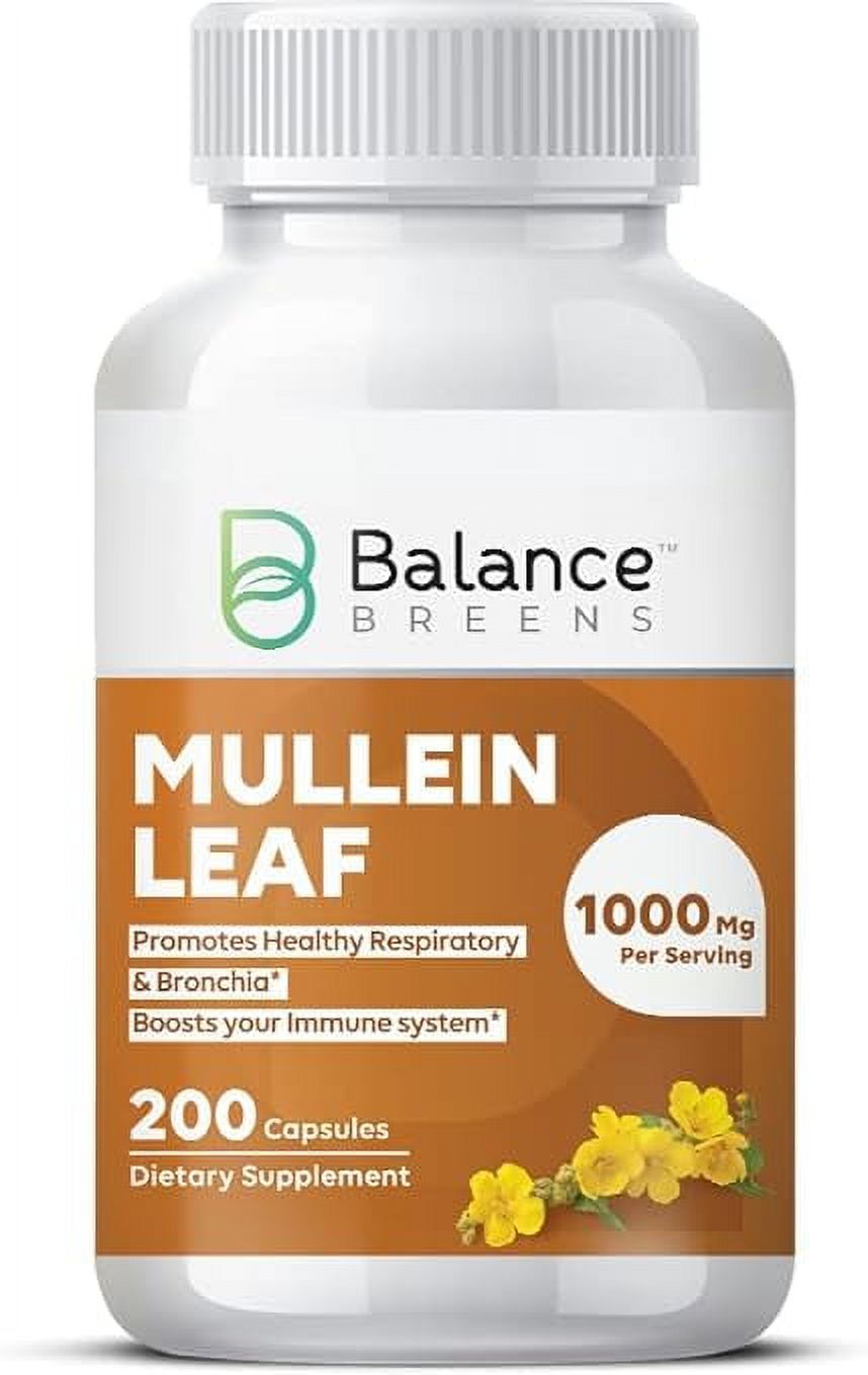 Vitamatic Mullein Leaf 1000mg per Serving - Supports Healthy ...