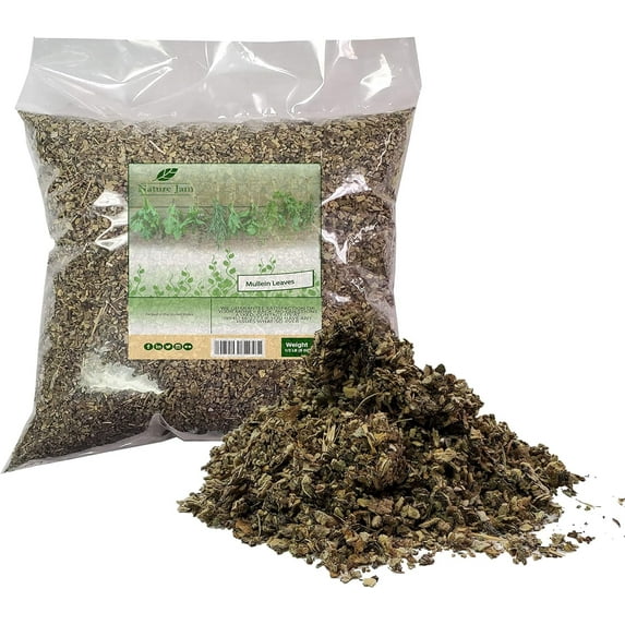 Mullein Leaf Cut & Sifted 1/2 Pound Bulk Bag-Velvet Dock or Velvet Plant aka Candlestick-8 OZ