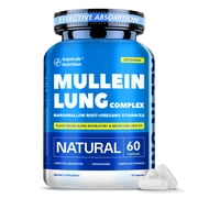 Mullein Lung Complex with Quercetin 200mg, NAC, Marshmallow Root & Bromelain, Respiratory & Bronchial Health Supplement, 60 Vegetarian Capsules