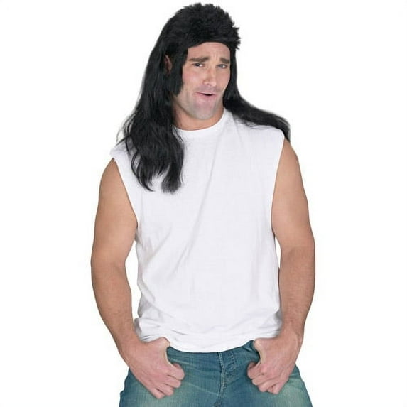 Mullet Flat Top Wig Adult Halloween Accessory