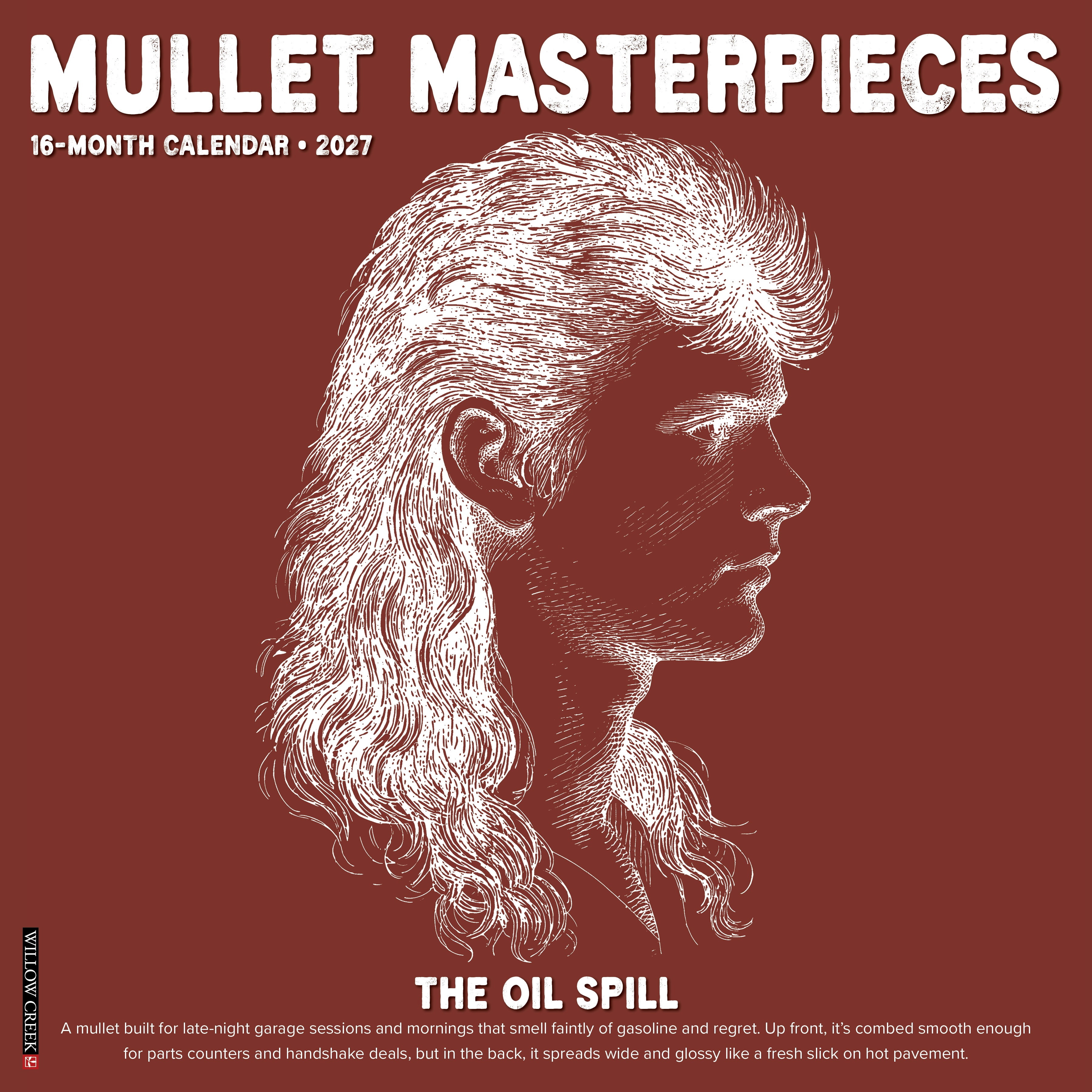 Willow Creek Press, Mullet Masterpieces 2027 Wall Calendar