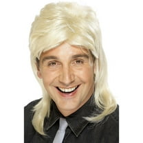 Mullet Wig Adult Blonde 1980s One Size Male Fancy Dress Party Book Week Halloween