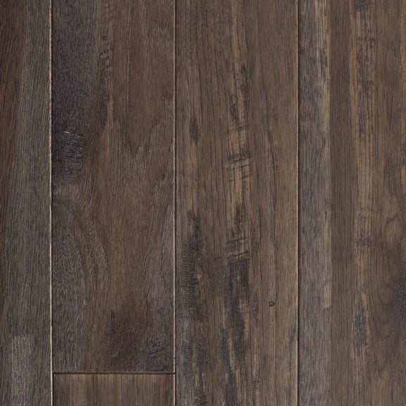 Mullican 20157 Chatelaine 4" Wide Handscraped Solid Hickory Hardwood Flooring - Granite