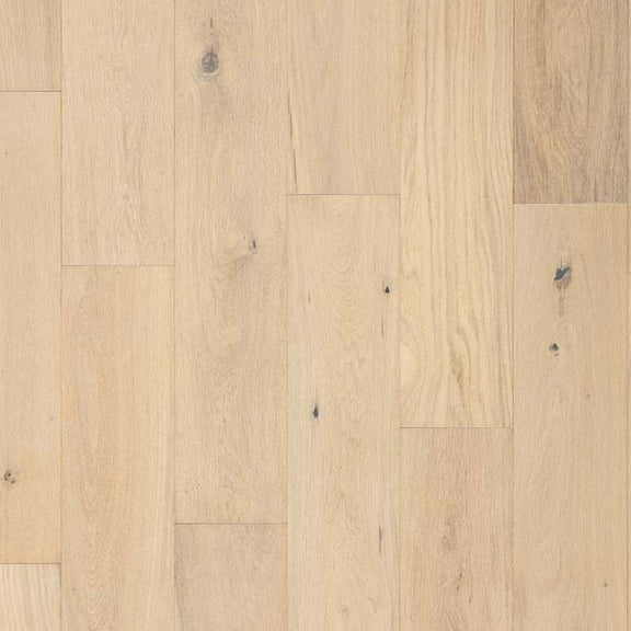 Mullican 25021 Castillian Cottage 6-1/2" Wide Wire Brushed Engineered White Oak Hardwood