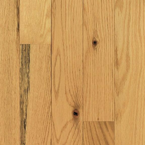 Mullican 25283 Oak Pointe 2.0 3" Wide Smooth Solid Red Oak Hardwood Flooring - Natural