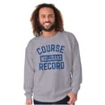 thumbnail image 1 of Mulligan Record Funny Golfer Golfing Sweatshirt for Men or Women Brisco Brands S, 1 of 6