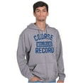thumbnail image 1 of Mulligan Record Funny Golfer Golfing Unisex Fleece Graphic Zip Up Hoodie Brisco Brands 4X, 1 of 5