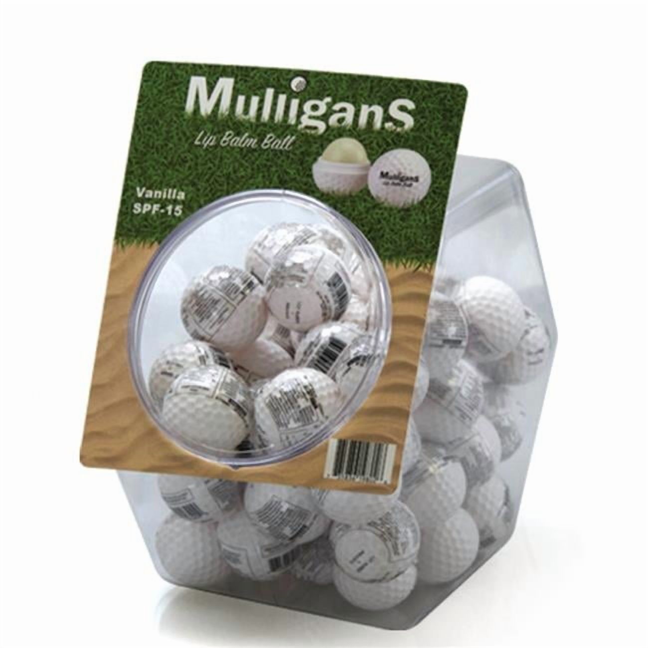 Mulligans  Mulligans Lip Balm Balls 54 Count Fishbowl