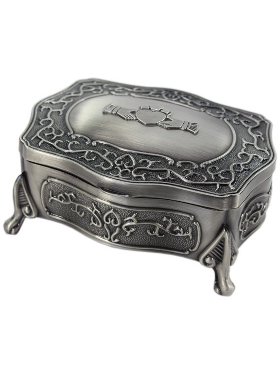 Claddagh Jewelry Box Gift for Women 5" x 4" x 2"
