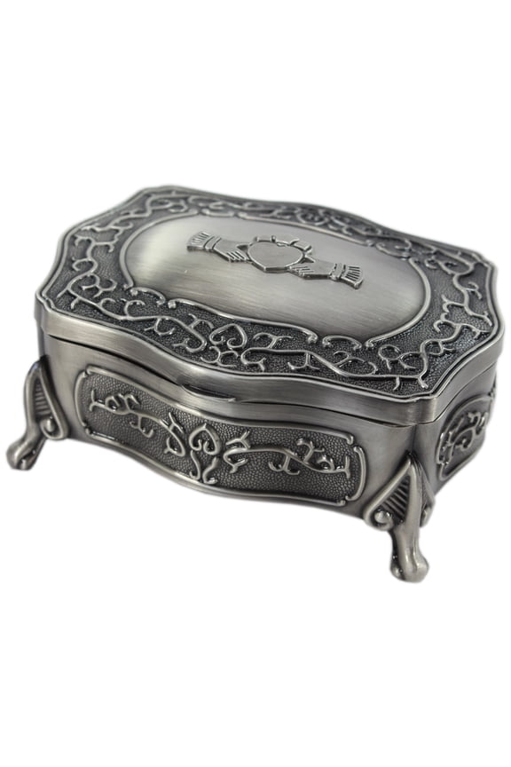Claddagh Jewelry Box Gift for Women 5" x 4" x 2"
