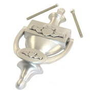 Mullingar Pewter Door Knocker with Wooden Base Claddagh Design 7" High