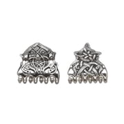 Mullingar Pewter Set of 2 Irish Hair Clasps with Celtic Design Claw Clips in Pewter Accessories for Women