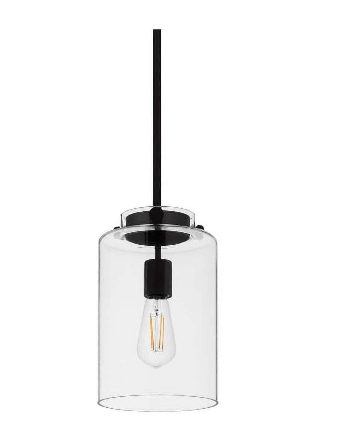 Hampton Bay Mullins 6.75" Mini Pendant Hanging Light, Kitchen Pendant Lighting