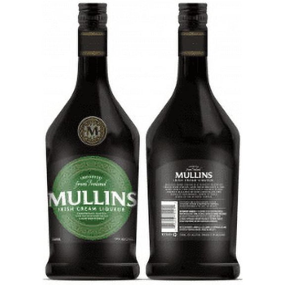 Mullins Irish Cream Liqueur, 750 ml Bottle, 17% ABV Creamy, Vanilla 1 Piece