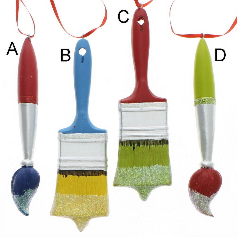MultColor Artist/Wide Paint Brush Ornament, 4