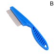 Multcolor Pet Narrow Tooth Comb Nit Lice Flea Flat Brush Cootie Delousing Rid Z6W3 Dogs Pet