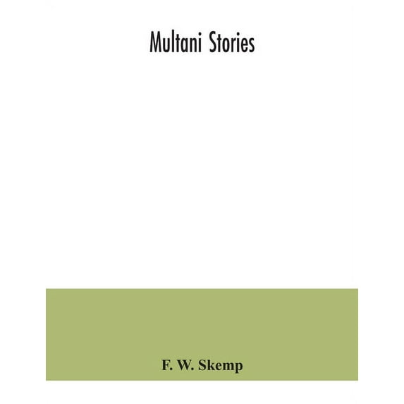 Multani stories, (Paperback)