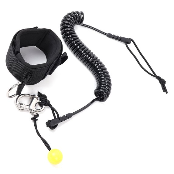 Multfunctional Water Sports Leashes Thickened Spring Cord Comfortable Ankle Strap for Paddleboard Lake Oceans Activity