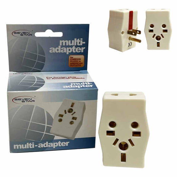 Multi Adapter Outlet Extender Travel Europe to USA Power Plug Adaptor Converter