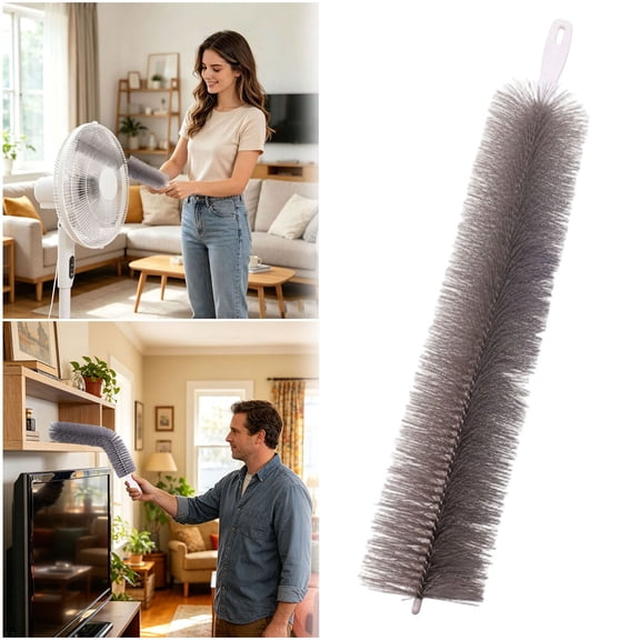 Multi Angle Bendable Crevice Cleaning Brush Dense Soft Bristle Dust Sweeper For Fan Blinds Radiator Window Gap Hard To Reach Household Surfaces