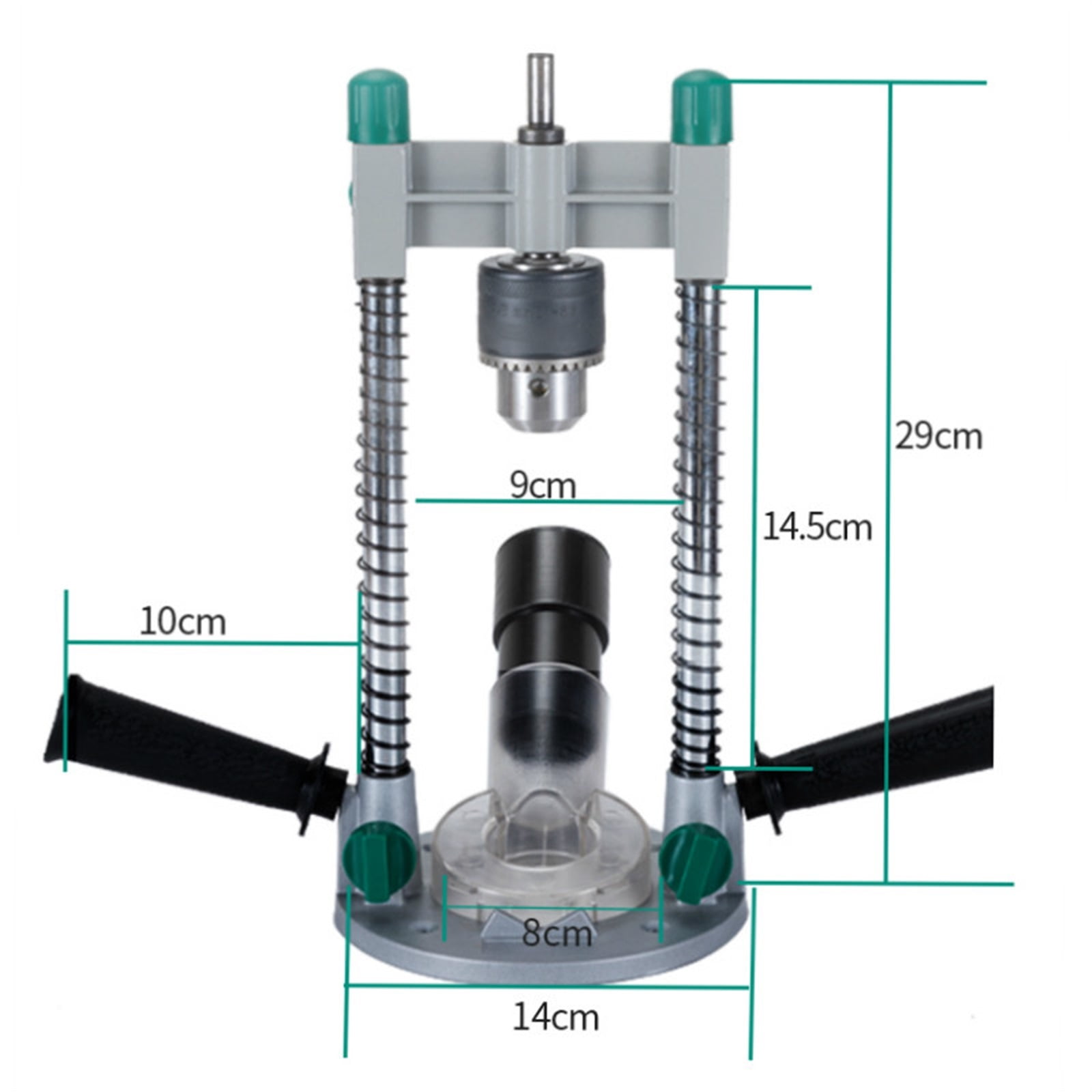 MultiAngle Drill Guide Attachment Power Drill Stand with Chuck Vertical Drilling Guide Doweling