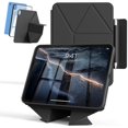 thumbnail image 1 of Multi-Angle Magnetic Stand Clear Back Cover for iPad Air 11" M2/M3/M4 & Air 4/5 10.9", Slim Tablet Case with Apple Pencil Slot Auto Sleep Wake, Black, 1 of 9