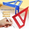 thumbnail image 1 of Multi-Angle Measuring Ruler High Precision Compact Design Portable Miter Triangle Ruler Scribing Ruler Measuring Layout Tool, 1 of 8