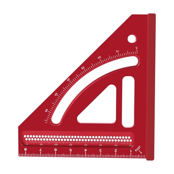 Multi Angle Measuring Ruler,Woodworking Square Protractor,Aluminum Miter Triangle Ruler, Layout Measuring Tool