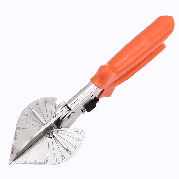 Multi Angle Miter Cutter, 45-135 Degree Adjustable Shear For PVC Trim Molding Quarter Round, Cutting Tool With Spare Blades, 1 Pack