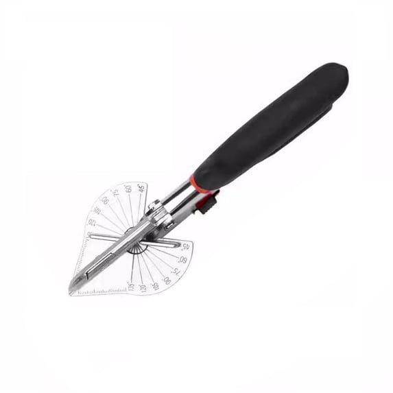 Multi-Angle Miter Shears, Angular Cutting Molding Crafting, Quarter Round Cutting Tool, Cutting Shoe Molding Trim Cutter, Adjustable 45-135 Degree Chamfer for Soft Wood, PVC