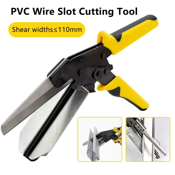 Multi-Angle PVC Wire Slot Cutting Tool 45 Degree or 90 Degree Adjustable Miter Shear Cutter PPR Plastic Pipe Professiona Cutting Trim Scissor