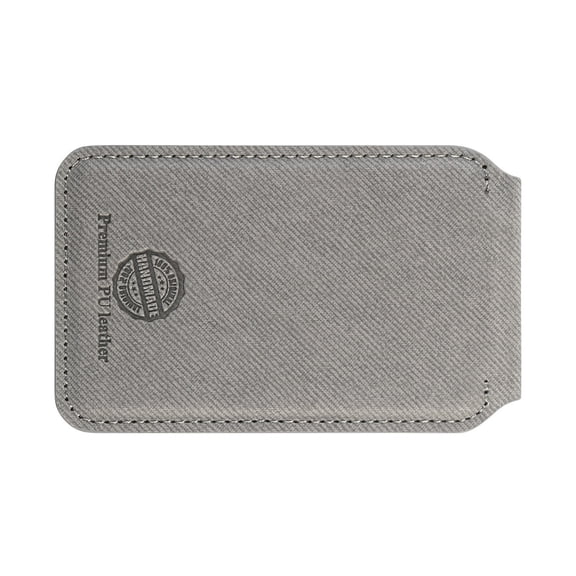 Multi-Angle Phone Stand with Secure PU Card Wallet Ferromagnetic Attachment for Most Devices