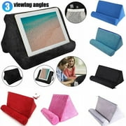 Multi-Angle Plush Microfiber Pillow Tablet Read Stand Self Standing Holder Soft Cushion Lap Rest For Phone