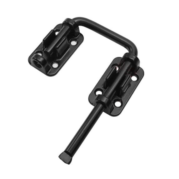 Multi-Angle Security Barrel Bolt Latch, Heavy Duty Sliding Door Lock Buckle, No Drill Adhesive or Screw Mount Door Bolt Lock, Rust Resistant Door Security Lock for Doors, Cabinets, Drawers and Gates