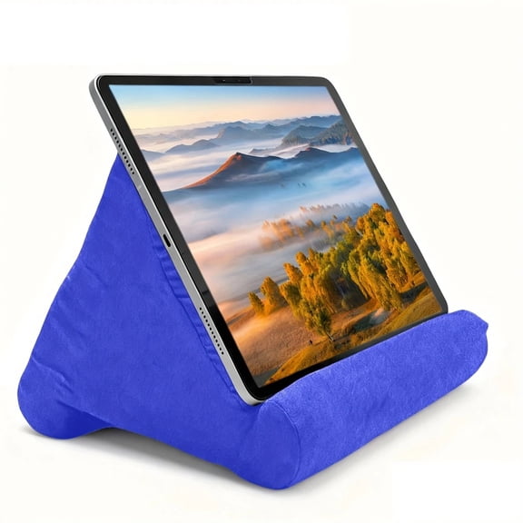 Multi-Angle Soft Sponge Pillow Tablet Stand, Portable Tablet Holder Pillow Pad for Reading, Compatible with Most Tablets