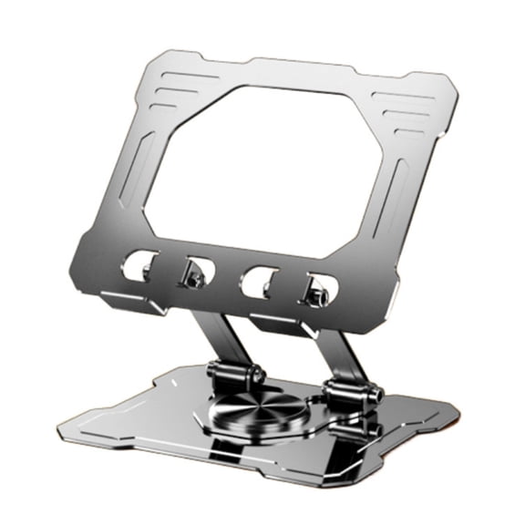Multi Angle Tablets Stand Carbon Steel Construction Adjustment 360Degree Rotating Foldable Anti Slip Silicone Base