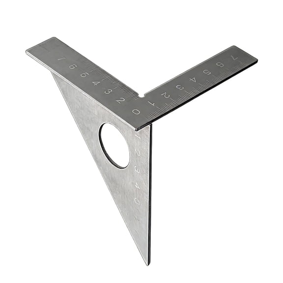 Multi Angles Stainless Steel Woodworking Square Ruler, 22.5-90 Degree Protractor,Precisions Miters Triangles Ruler