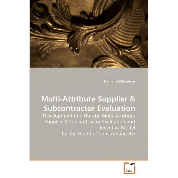 Multi-Attribute Supplier (Paperback)