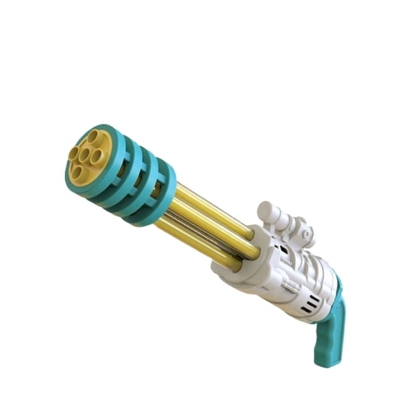 Multi-Barrel Style Pull-Out Water Cannon, Manual Pump Action Squirt Blaster, Long Range Water Blaster for Summer Beach Activities, Outdoor Water Play, White