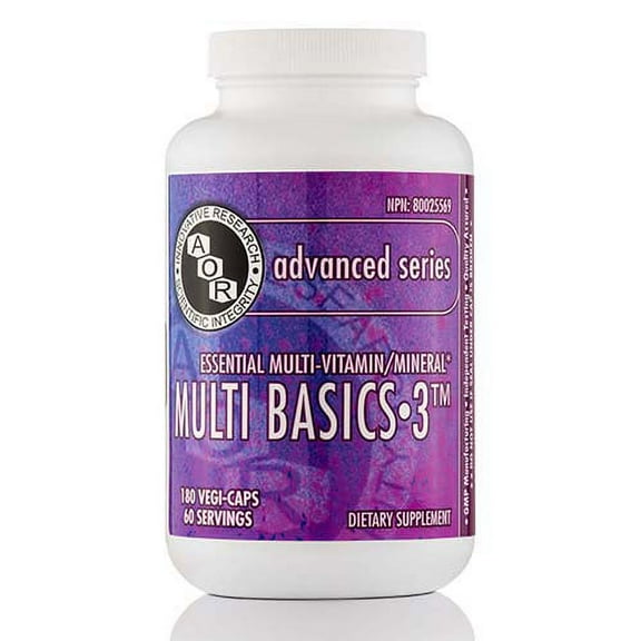 Advanced Orthomolecular Research AOR Multi Basics 3, 180 Capsules