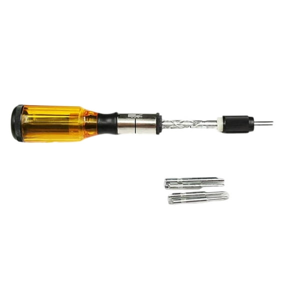 Multi Bit Push Pull Screwdriver Semi Automatic Ratcheting Screwdriver with Replaceable Bit for Easy Screw Installation